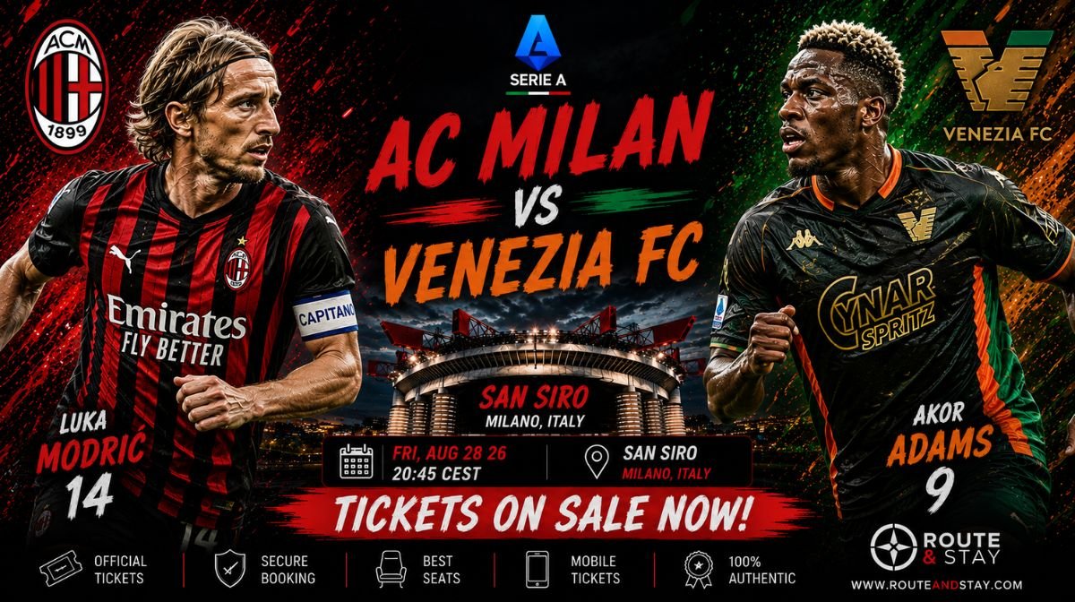 AC Milan vs Venezia Serie A tickets at the San Siro