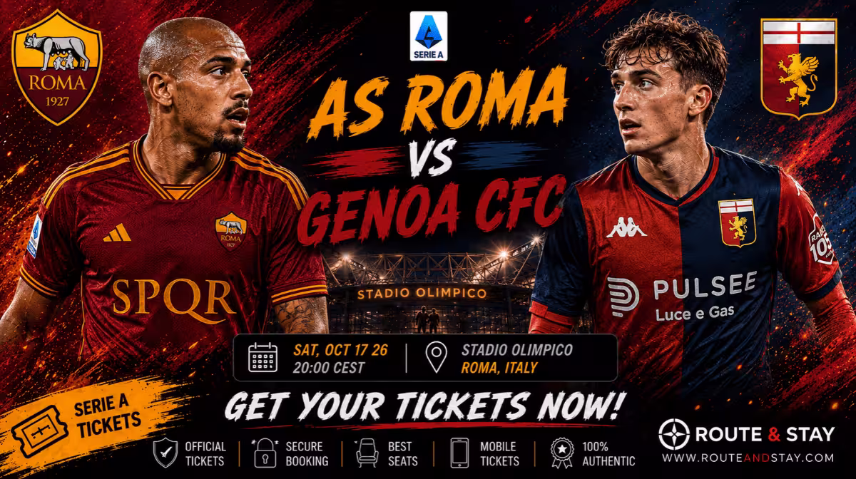 AS Roma vs Genoa CFC Serie A tickets at the Stadio Olimpico
