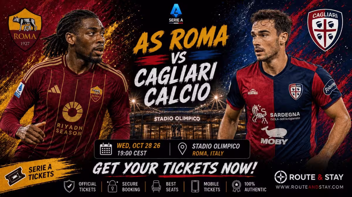 AS Roma vs Cagliari Calcio Serie A tickets at the Stadio Olimpico