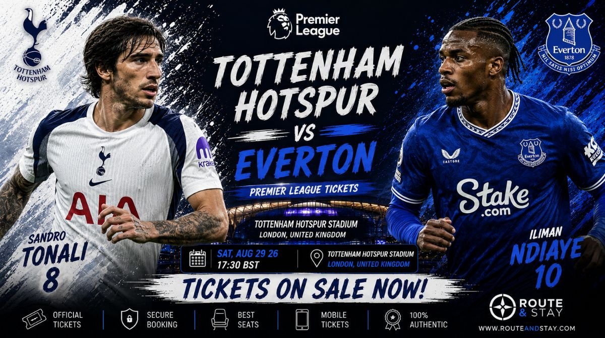 Tottenham vs Everton Premier League tickets at the Tottenham Hotspur Stadium