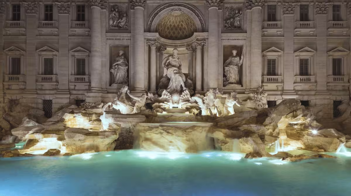Trevi Fountain and Pantheon Rome