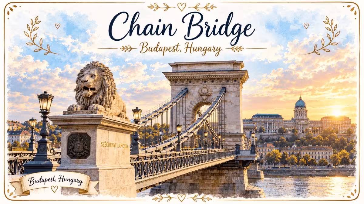 Széchenyi Chain Bridge in Budapest