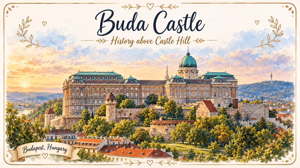 Buda Castle on Castle Hill in Budapest