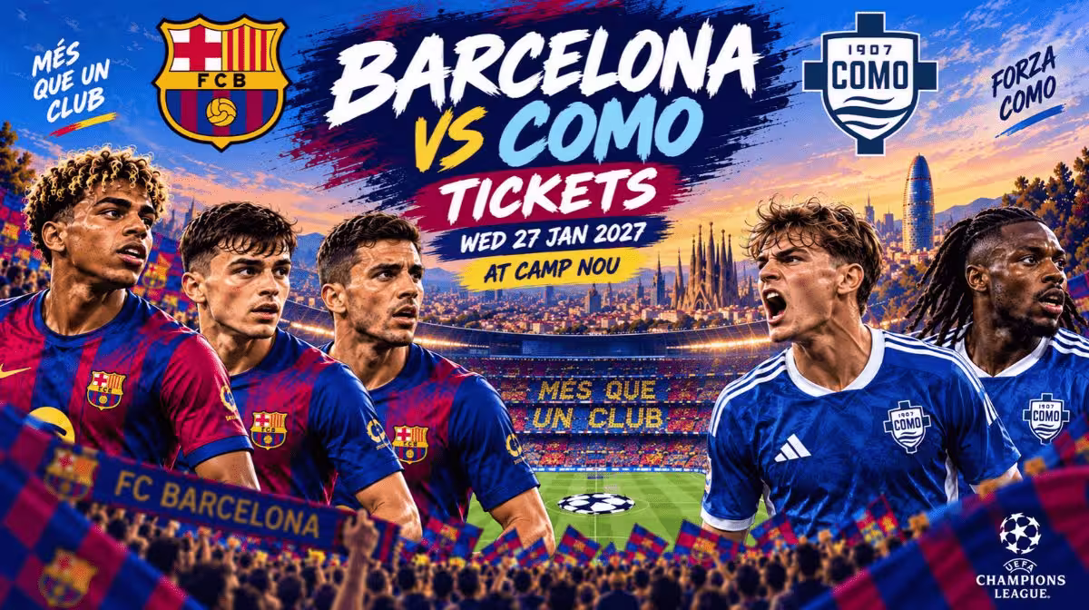 Barcelona vs Como Champions League tickets at Spotify Camp Nou