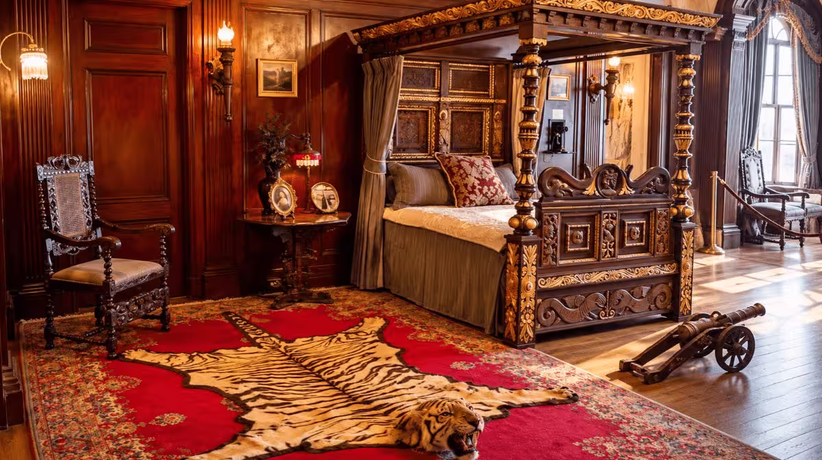Sir Henry Pellatt's bedroom suite at Casa Loma