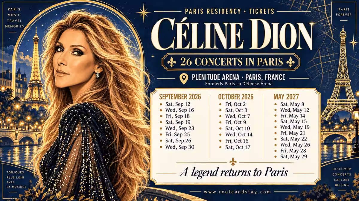 Céline Dion Paris residency at Plenitude Arena