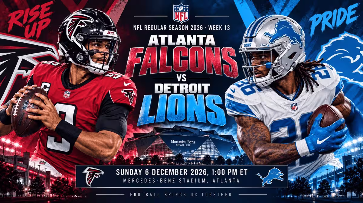 Atlanta Falcons vs Detroit Lions game guide and tickets
