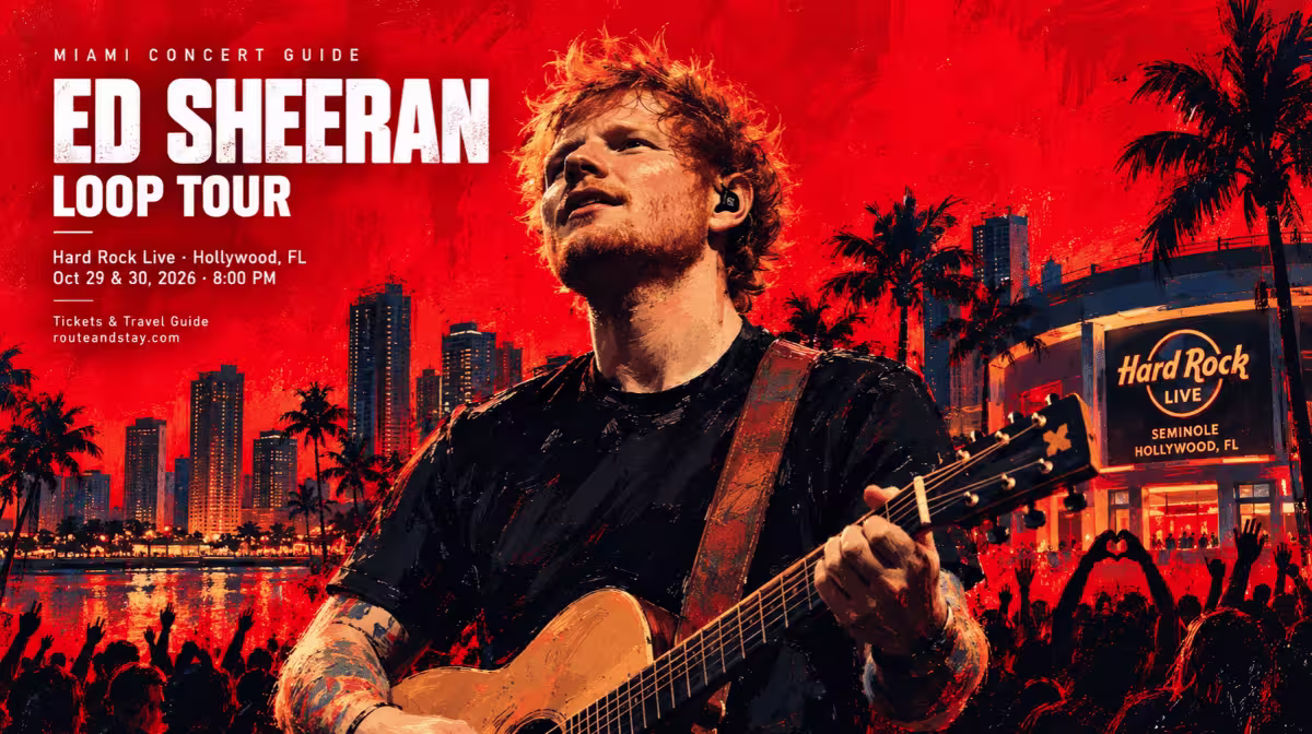 Ed Sheeran LOOP Tour Hard Rock Live Hollywood Florida Miami