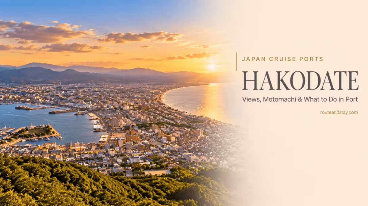 Hakodate Cruise Port Guide, Mount Hakodate ropeway view