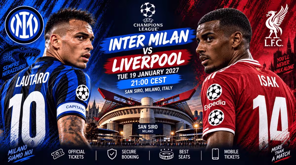 Inter Milan vs Liverpool FC Champions League tickets at San Siro