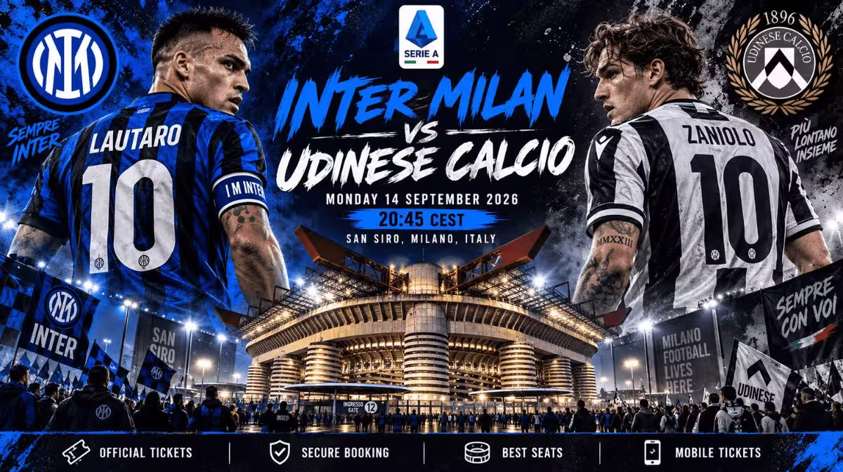 Inter Milan vs Udinese Calcio Serie A tickets at San Siro