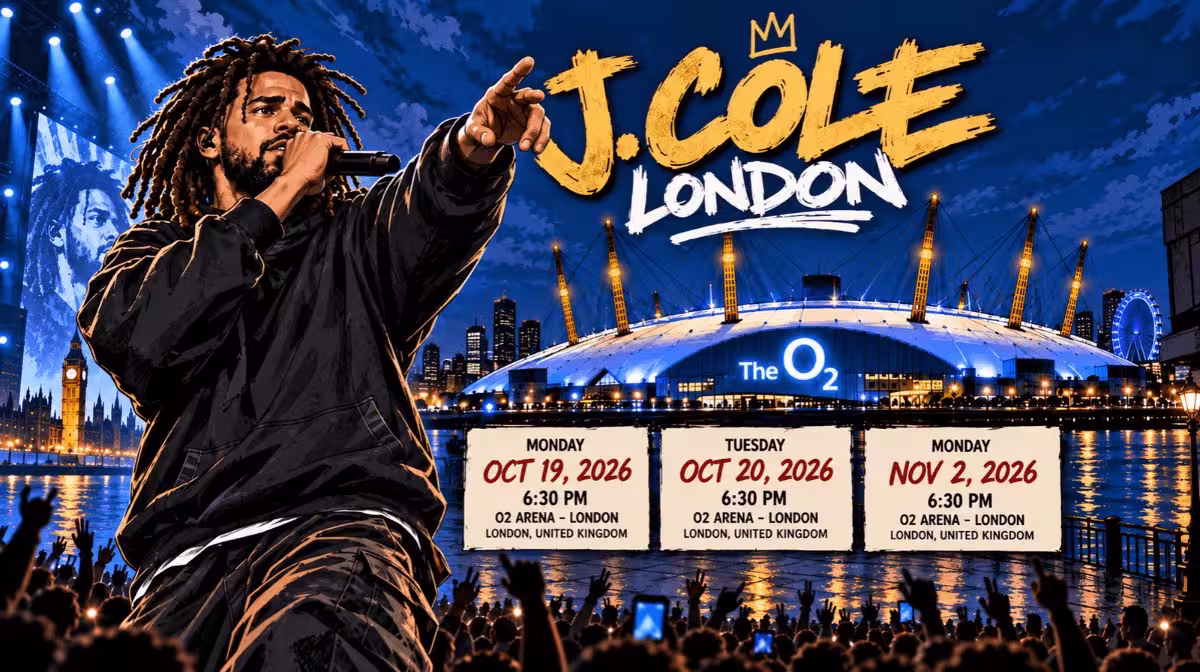 J Cole The Fall-Off Tour London O2 Arena
