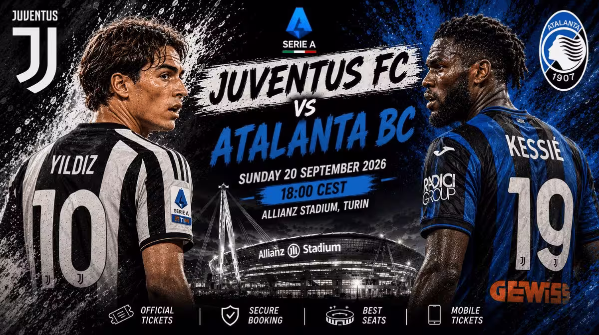 Juventus vs Atalanta Serie A tickets at the Allianz Stadium, Turin