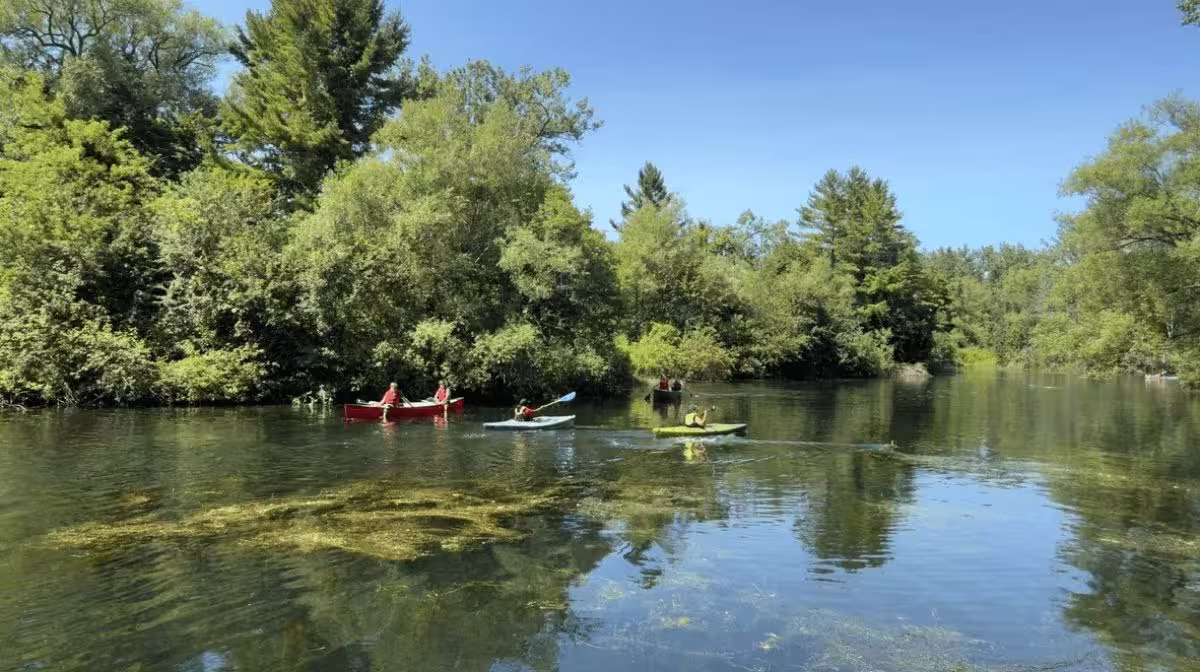 Kayaking lesson on the Toronto Islands