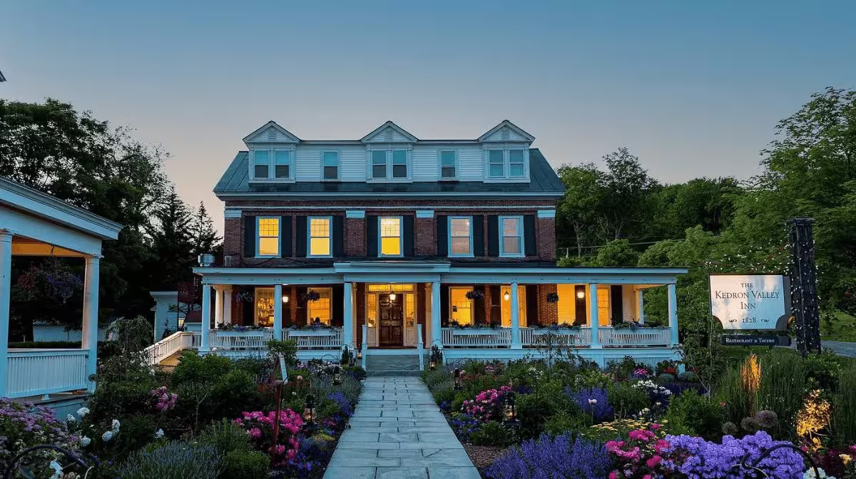 Kedron Valley Inn and swimming pond in South Woodstock, Vermont