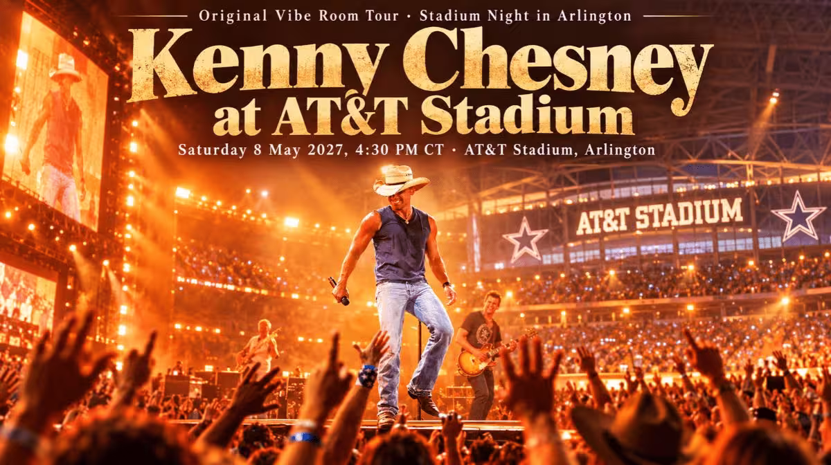 Kenny Chesney Original Vibe Room Tour at AT&T Stadium Arlington guide and tickets