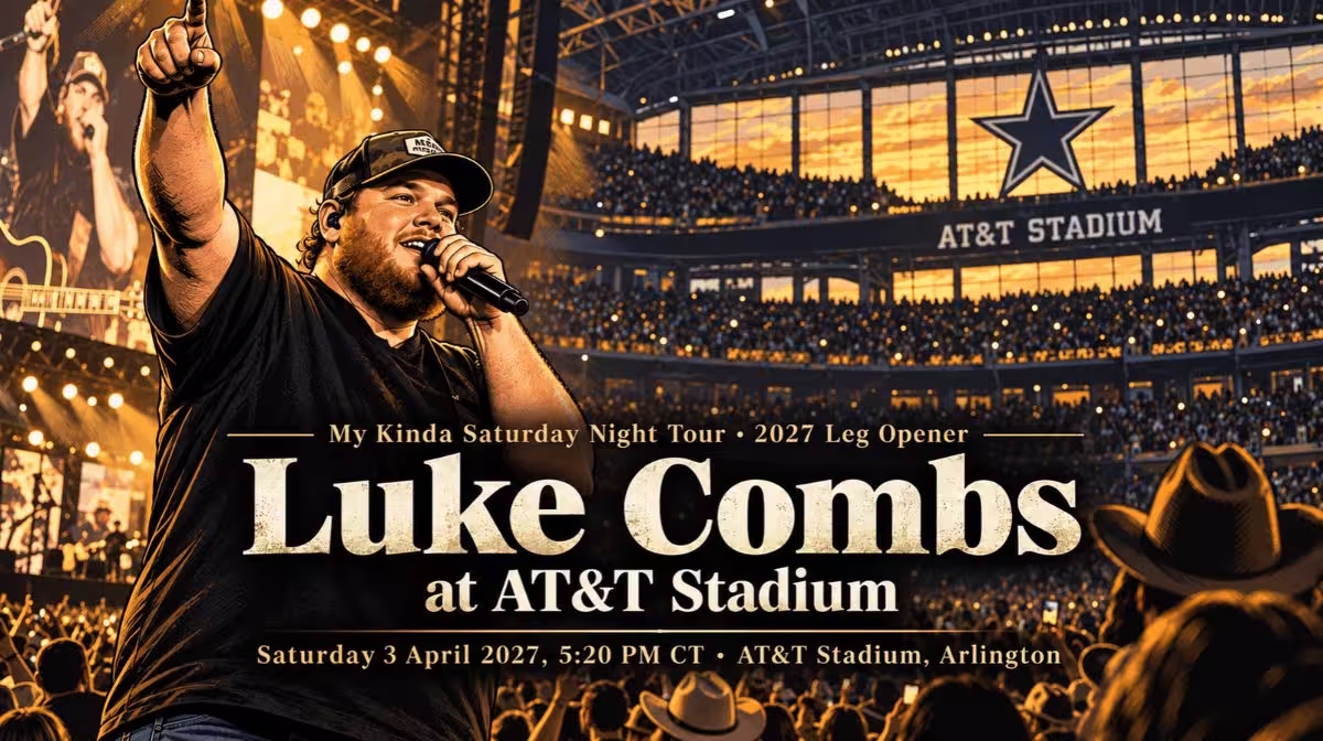 Luke Combs My Kinda Saturday Night Tour at AT&T Stadium Arlington guide and tickets