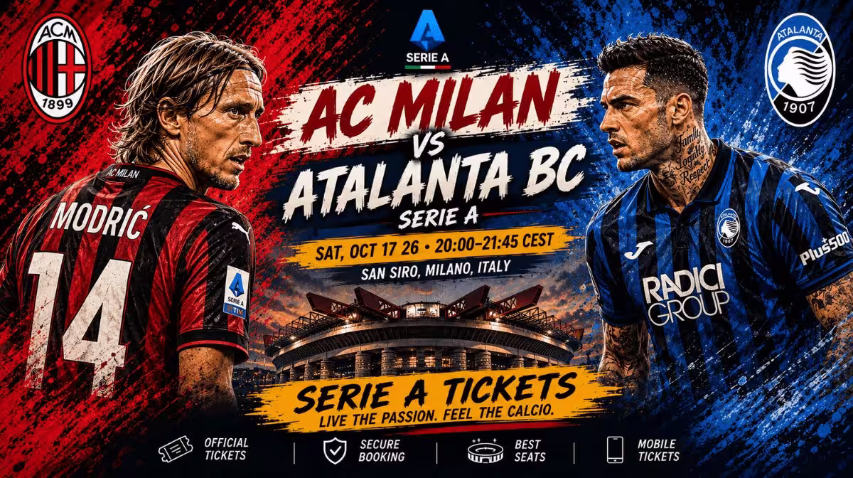 AC Milan vs Atalanta BC Serie A tickets at San Siro