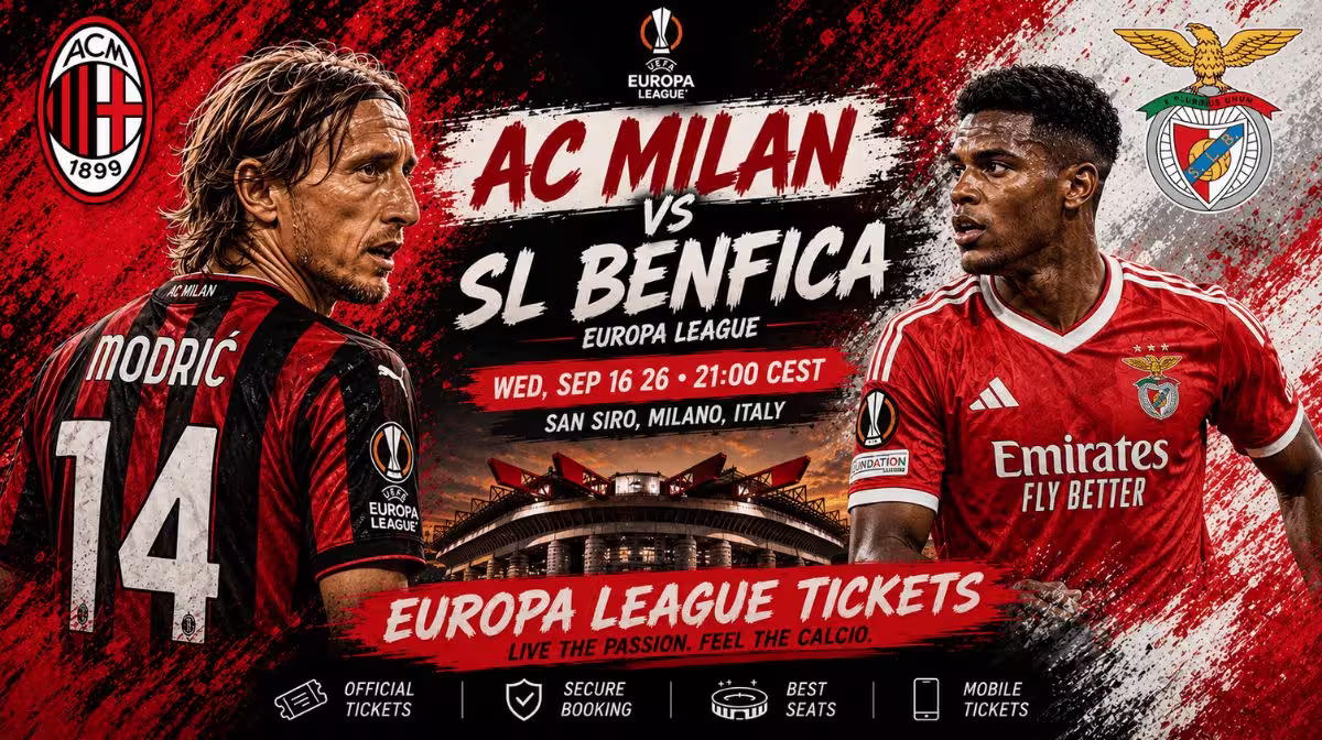 AC Milan vs SL Benfica UEFA Europa League tickets at San Siro