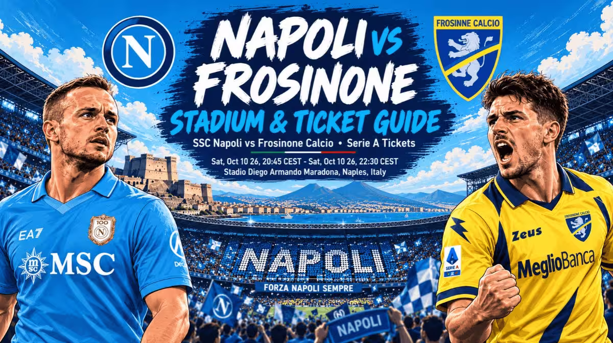SSC Napoli vs Frosinone Calcio Serie A tickets at the Stadio Diego Armando Maradona