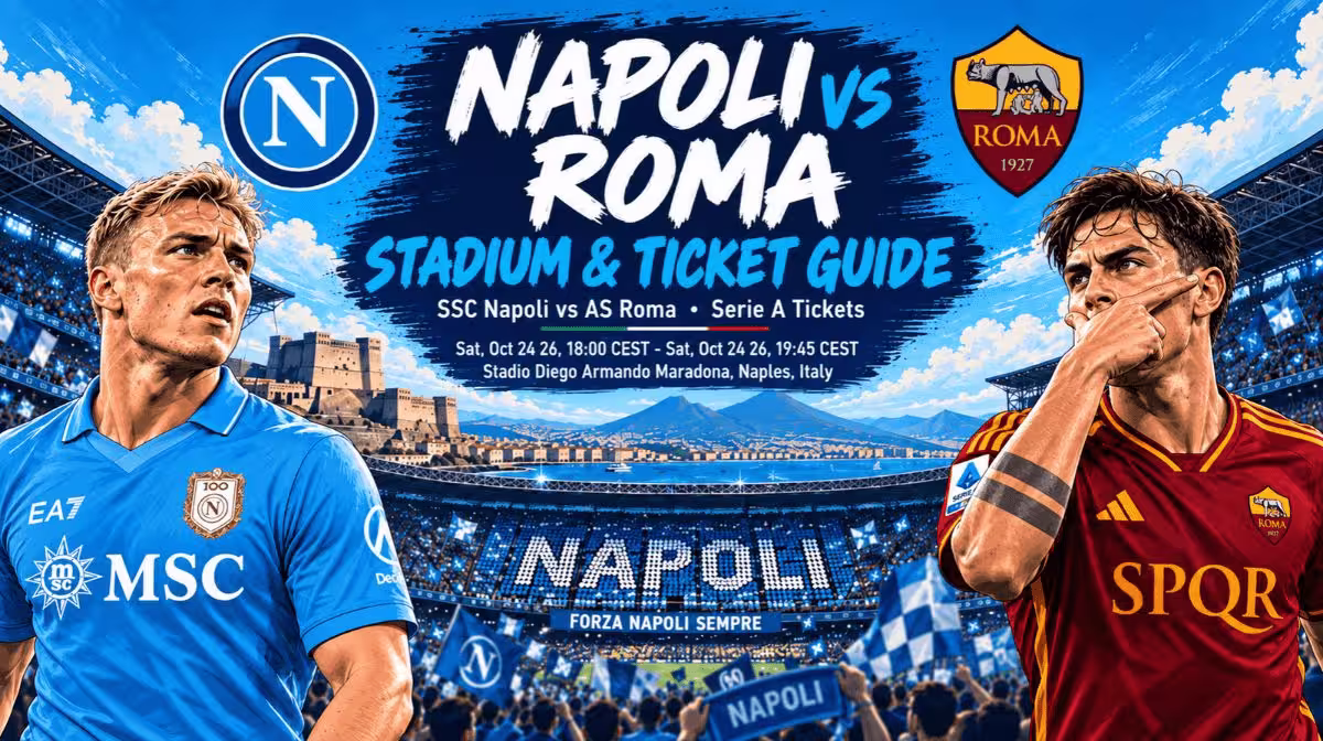SSC Napoli vs AS Roma Serie A tickets at the Stadio Diego Armando Maradona