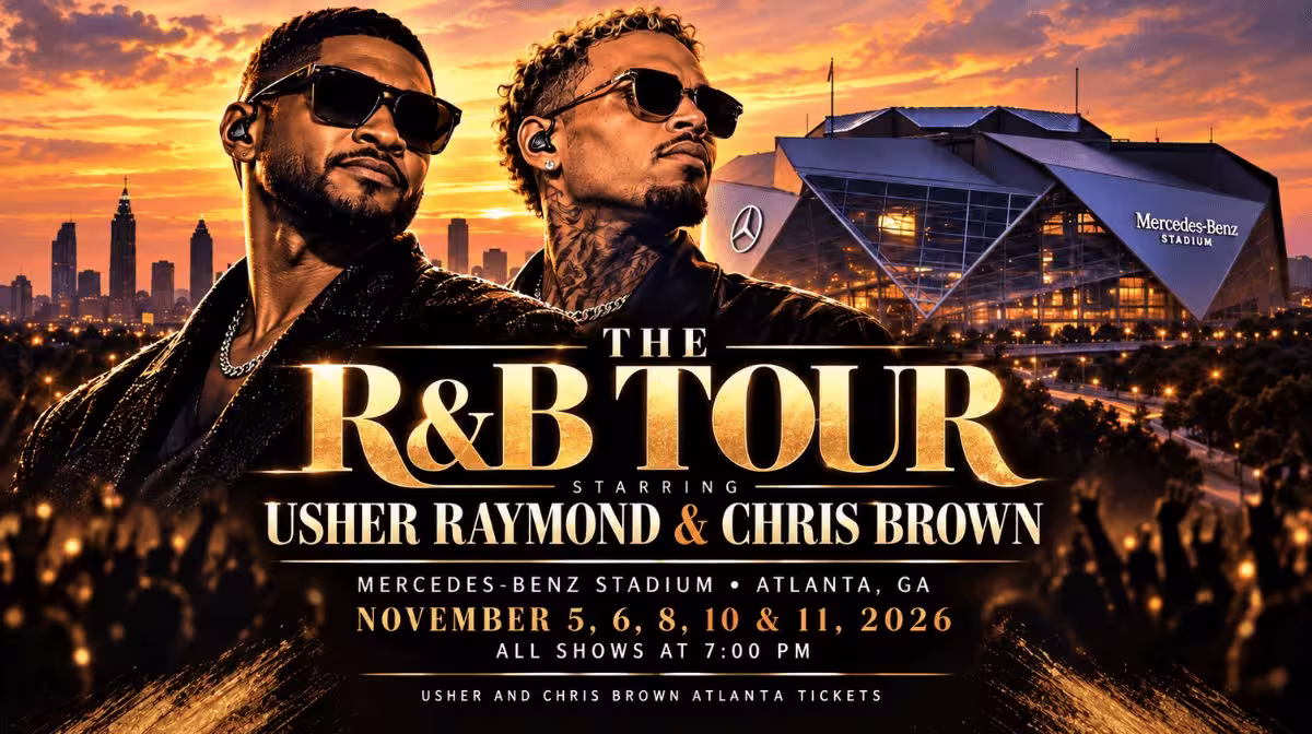 Usher and Chris Brown Atlanta Mercedes-Benz Stadium concerts