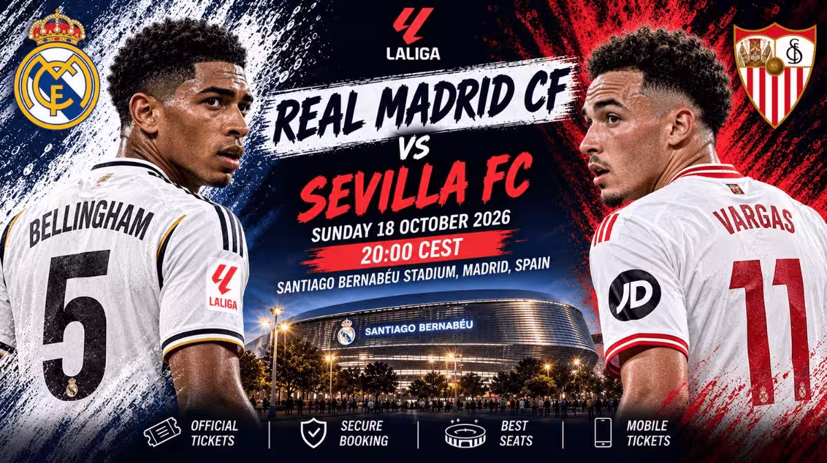 Real Madrid vs Sevilla La Liga tickets at the Santiago Bernabéu