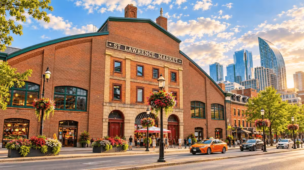 St. Lawrence Market interior in Toronto