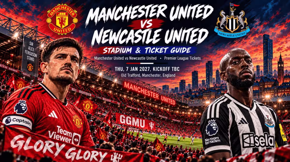 Manchester United vs Newcastle United Premier League tickets at Old Trafford