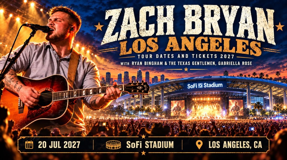 Zach Bryan Young Manhood and Other Donatable Organs Tour SoFi Stadium Los Angeles concerts