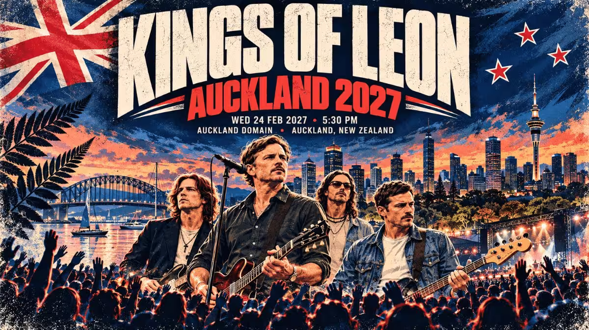 Kings of Leon at Auckland Domain on 24 February 2027