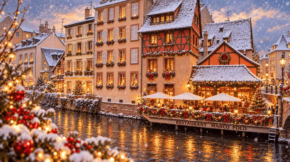 Carré d'Or Christmas market at Place du Temple Neuf in Strasbourg