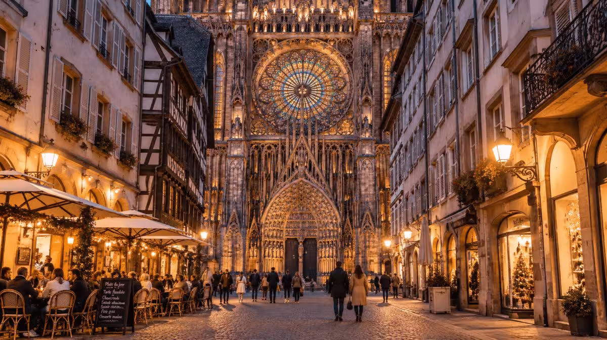 Strasbourg Cathedral and its single spire