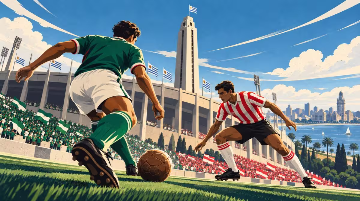 Copa Libertadores final in Montevideo, Palmeiras vs Estudiantes at the Estadio Centenario
