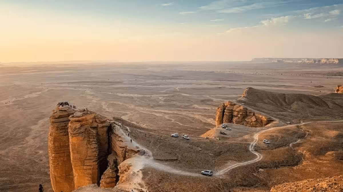 Edge of the World cliffs near Riyadh