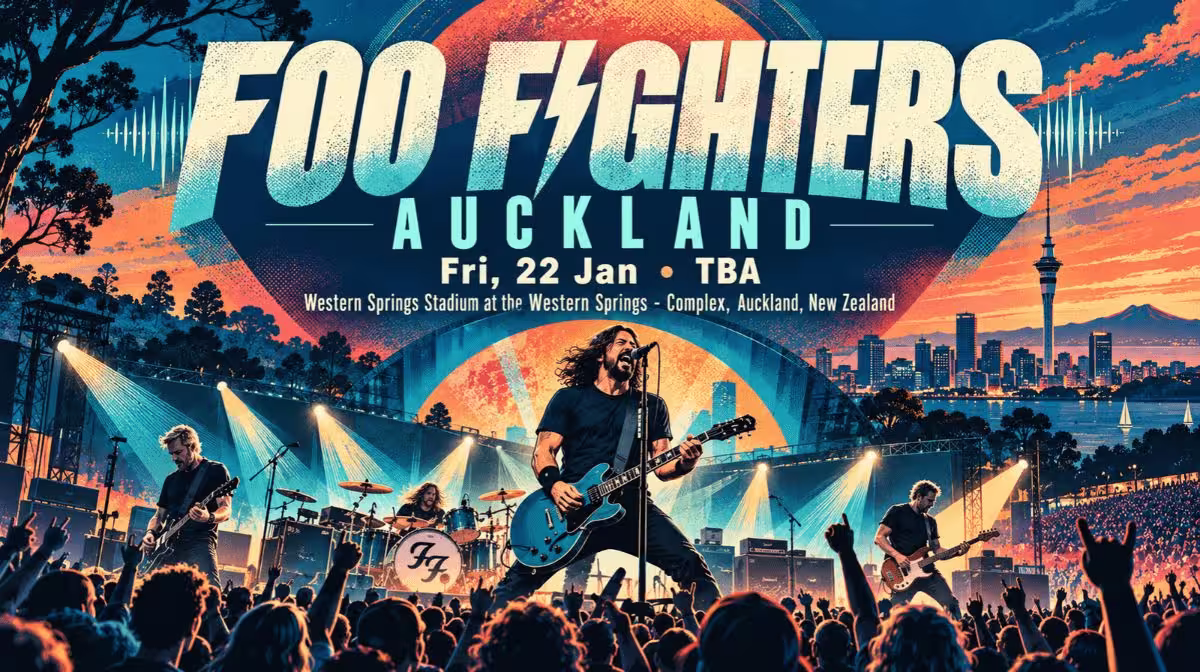 Foo Fighters Take Cover Tour Western Springs Stadium Auckland concert