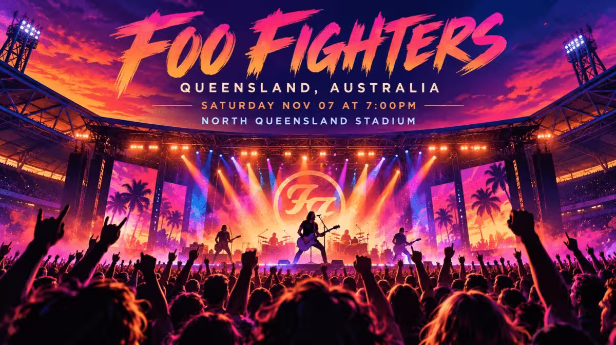 Foo Fighters Take Cover Tour Queensland Country Bank Stadium Townsville concert