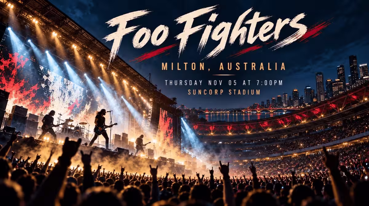 Foo Fighters Take Cover Tour Suncorp Stadium Brisbane concert