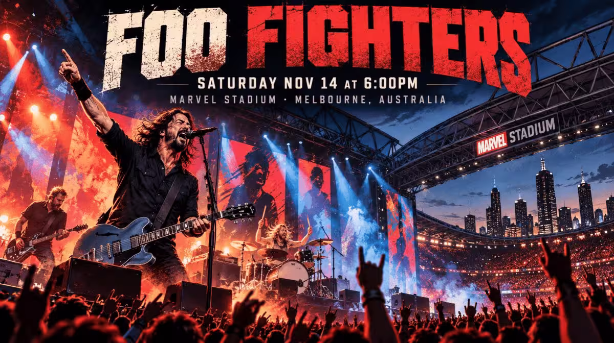 Foo Fighters Take Cover Tour Marvel Stadium Melbourne concert