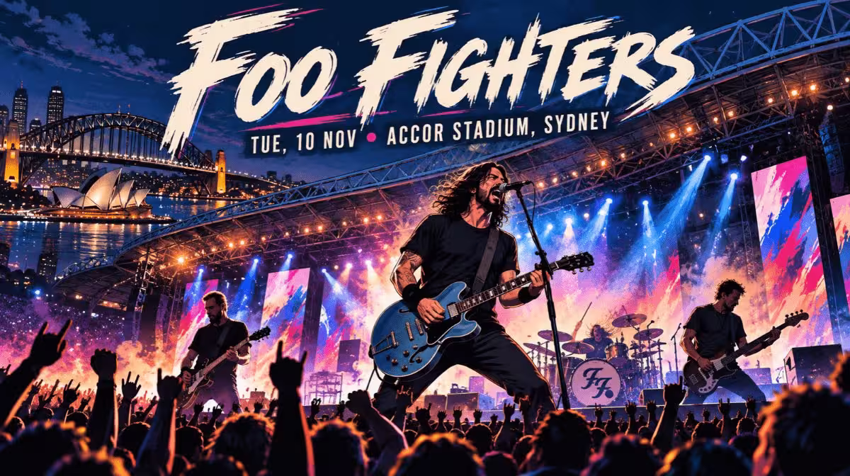 Foo Fighters Take Cover Tour Accor Stadium Sydney concert