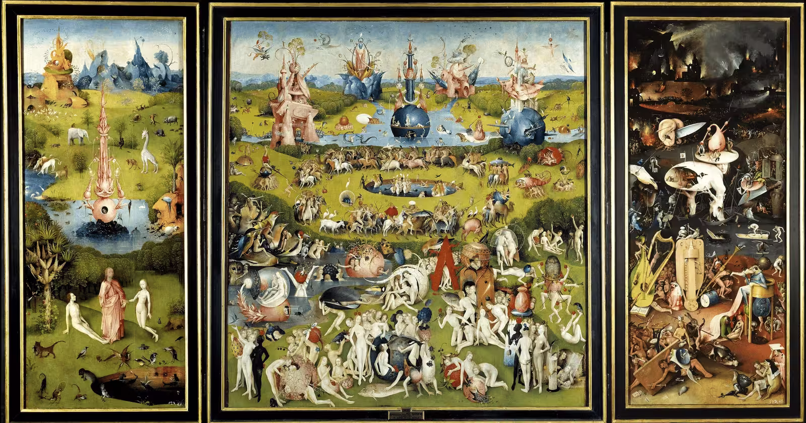 The Garden of Earthly Delights by Hieronymus Bosch at the Prado Museum