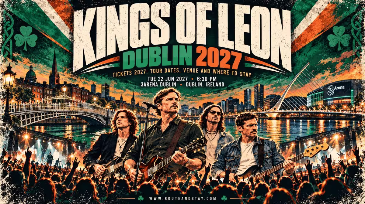 Kings of Leon at 3Arena Dublin on 22 and 23 June 2027