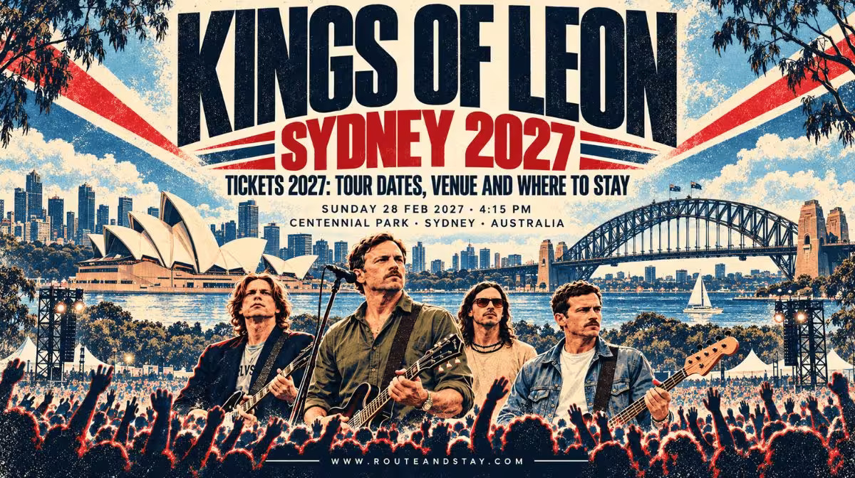 Kings of Leon at Centennial Park Sydney on 28 February 2027