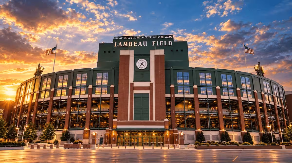 Lambeau Field in Green Bay, venue for Zach Bryan on 4 May 2027
