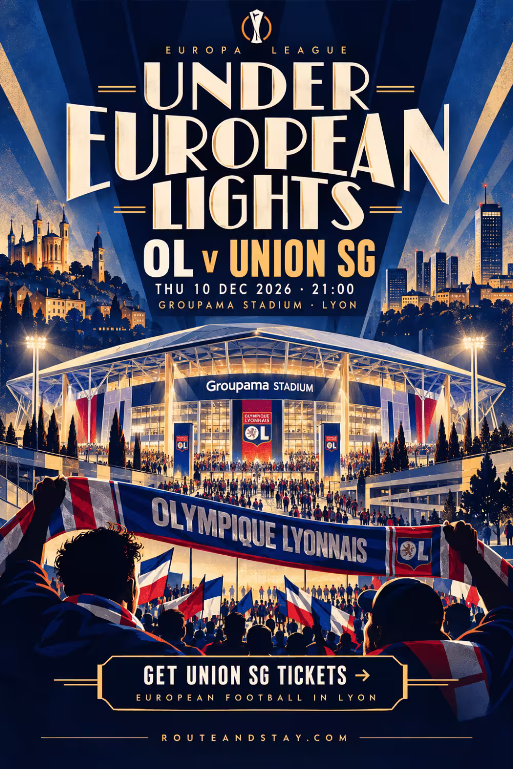 OL v Marseille poster — The Olympico, Ligue 1 at Groupama Stadium on 13 December 2026