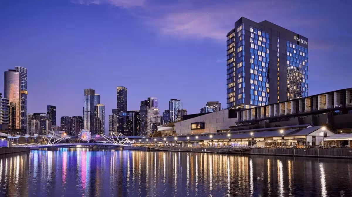 Pan Pacific Melbourne hotel at South Wharf
