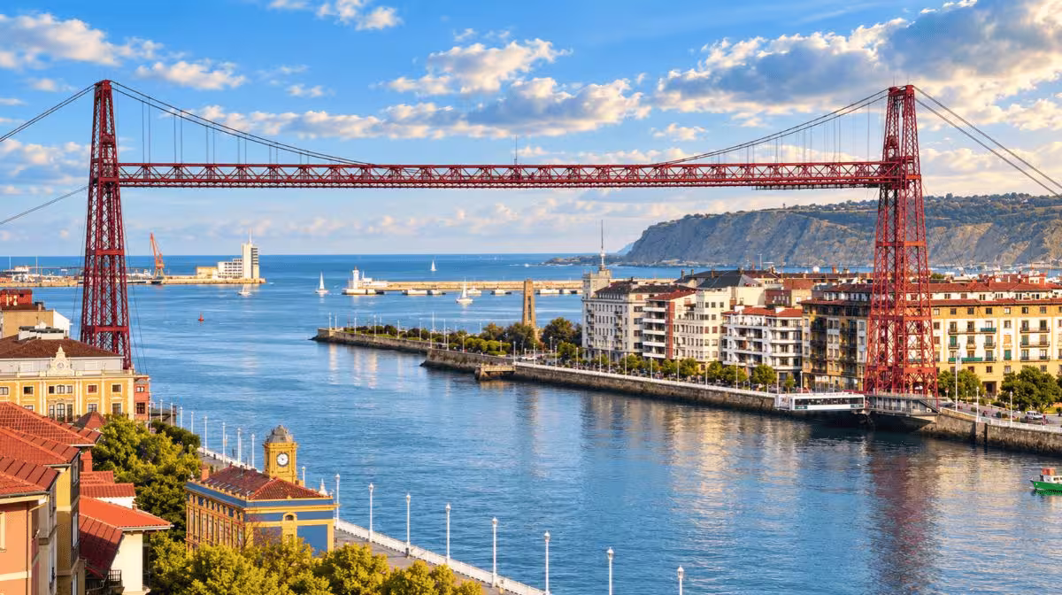 Vizcaya Bridge transporter bridge near Bilbao