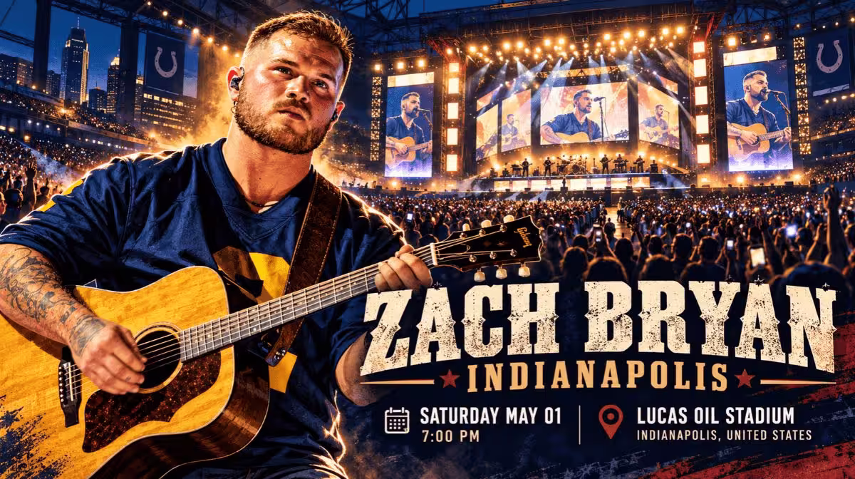 Zach Bryan Young Manhood and Other Donatable Organs Tour Lucas Oil Stadium Indianapolis concert